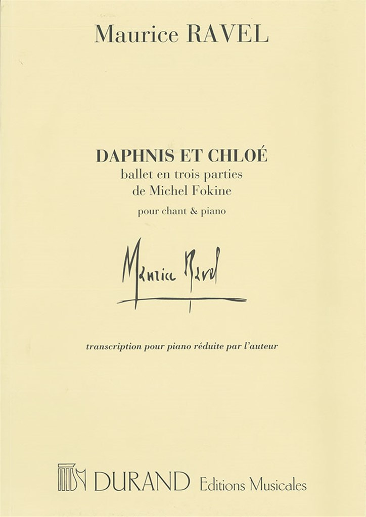 Daphnis Ballet Piano Avec Choeur